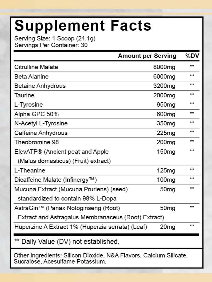 Eternal Legacy Pre-Workout